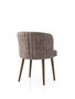 Hanah Home Zen - 4204 V4 Juego de 4 Sillas Negro y Visón